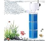 4-IN-1 Aquarium Power Filter - Mutil Stage Filtration, Adjustable Oxygenation/Wavemaker, Whisper-Quiet Submersible Fi...