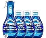 Dawn Powerwash Spray, Dish Soap, Dishwashing Liquid, Fresh, 1 Starter Kit + 3 Refills, 4x16 Fl Oz