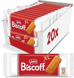 Lotus Biscoff Cookies, Caramelized Biscuit Cookie Snack, Dispenser Box (20 sleeves of 2 extra large cookies) Vegan, 0...