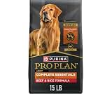Purina Pro Plan Complete Essentials Shredded Blend Dry Dog Food, 15 lb. Bag | Beef and Rice Formula with real beef as...