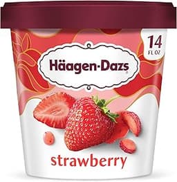 Haagen-Dazs Strawberry Ice Cream, 14 fl oz (Frozen)