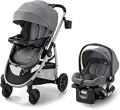 Graco Modes Pramette Travel System, Car Seat and Stroller Combo, Includes SnugRide LX Infant Car Seat and Baby Stroll...