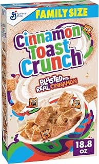 Cinnamon Toast Crunch Breakfast Cereal, Family Size, 18.8 oz | 13 Servings, 16g Whole Grain, Good Source of Calcium, ...
