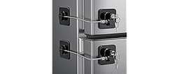 2 Pack Refrigerator Door Locks, Child Proof Fridge Lock for Kitchen Freezer, Cabinets and Drawers, Air Oven Air Fryer...
