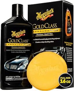Meguiar's Gold Class Carnauba Plus Premium Liquid Wax Kit, 16 Oz