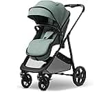 Mompush Wiz 2 in 1 Baby Stroller with Infant Pramette Mode, One Hand Fold Convertible Newborn to Toddler Stroller wit...