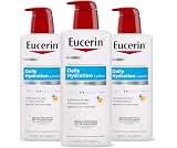 Eucerin Daily Hydration Lotion SPF 15, Multipack, 3 x 16.9 FL OZ | Body Moisturizer with Broad Spectrum SPF 15 Sunscr...