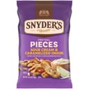 Snyder's of Hanover Sour Cream & Caramelized Onion Pretzels, 11.25 Oz Bag