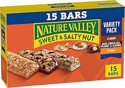 Nature Valley Sweet and Salty Nut Granola Bars, Variety Pack, 15 Bars, 18 oz