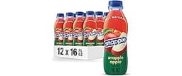 Snapple Apple Juice Drink, 16 Fl Oz Recycled Plastic Bottle, All Natural, No Artificial Flavors Or Sweeteners, Gluten...