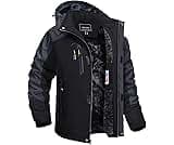 TACVASEN Winter Jacket Men's Water-Resistant Fleece Jacket Snow Ski Jacket Military Tactical Jacket Coat Parka Hood R...