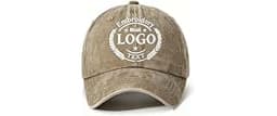 Custom Hats Bulk Personalized Baseball Caps with Logo - Embroidered & Printed Dad Cotton Hat for Men Women Team Busin...