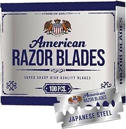 Double Edge Safety Razor Blades,Japanese Steel,100 Ct