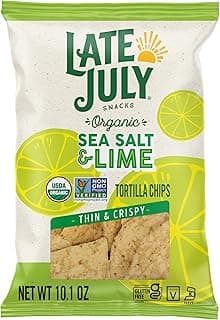 Late July Restaurant Style Sea Salt & Lime Tortilla Chips, 10.1 Oz Bag