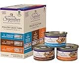Wellness CORE Signature Selects Variety Pack Adult Canned Wet Cat Food, Natural, Protein Rich, Grain Free, Poultry Re...