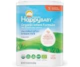 HAPPY BABY Stage 1, 0-12 Months, Organic Infant Formula, 22.9oz (1 Pack) | USDA Organic Milk Based Baby Formula with ...