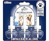 Glade PlugIns Refills Air Freshener, Pet Fresh Scent, Scented and Essential Oils for Home and Bathroom, 0.67 Fl Oz, 5...