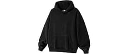 WOLF ZONE Authentic Acid Wash Hoodie 100% Cotton Oversize, 430gsm Heavyweight Vintage Pullover