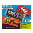 HERSHEY'S, KIT KAT and REESE'S Assorted Milk Chocolate Candy Variety Box, 27.3 oz (18 Pieces)