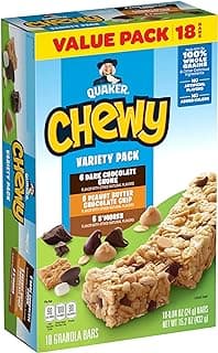 Quaker Chewy Granola Bars, Variety Pack, 18 Count