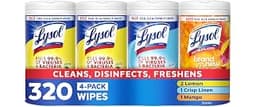 LYSOL Disinfecting Wipes, All Purpose Cleaner, Multi-Surface Antibacterial Cleaning Wipes, Household Cleaning Supplie...