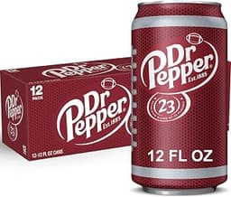 Dr Pepper Soda, 12 fl oz cans, 12 pack