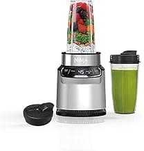Ninja Nutri-Blender Pro with Auto-iQ | For Smoothies, Shakes, Frozen Drinks, Salsa, Dips | (2) 24-oz. To-Go Cups & Sp...