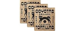 Coyotas - Organic Cassava Tortillas - Grain-Free, Gluten-Free, Non-GMO, Vegan, Paleo, Medium 6 Inch - 8 Tortillas Per...