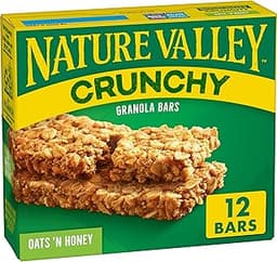 Nature Valley Crunchy Granola Bars, Oats 'n Honey, 12 Ct, 8.94 oz (6 Pouches)