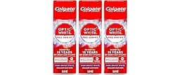 Colgate Optic White Pro Series High Impact White, 3 Pack, Teeth Whitening Toothpaste with 5% Hydrogen Peroxide and Ac...