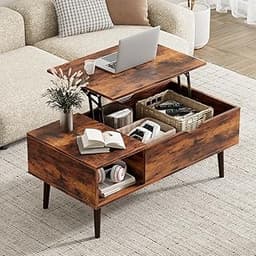 Coffee Table with Hidden Storage for Living Room, Home | Wood,Lift Top, Hidden Compartment, Storage Shelf, Center Tab...