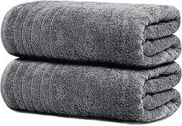Tens Towels Pack of 2 Extra Large Bath Sheets 35 x 70 Inches, 100% Cotton, Larger & Lighter Weight, Quicker to Dry, S...