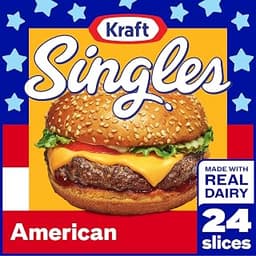 Kraft Singles Slices, 24 ct Pack, American | 50 Calories, No Artificial Flavors, Individually Wrapped, Perfectly Melt...