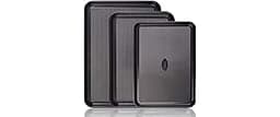 Baker's Secret Baking Sheet Pan Set, 3x Cookie Sheets for Oven, Diamond Texture Premium Air Flow Circulation, Set of ...