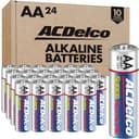 ACDelco 24-Count Double AA Batteries, Maximum Power Super Alkaline Battery for Home and Office, 10-Year Shelf Life, R...