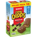 Quaker Chewy Dipps Granola Bars Chocolate Chip, 1.09 oz, 14 Ct