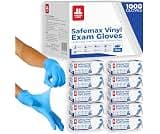 London Labs Synthetic Vinyl Exam Gloves Powder-Free, Latex-Free, Disposable, Ultra-strong, Food Safe, Healthcare, Cle...